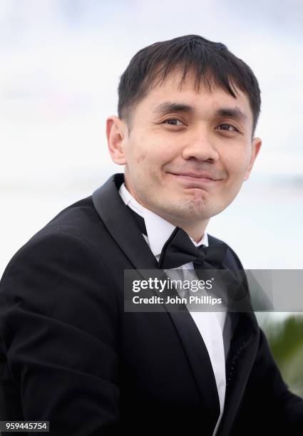 Kazakh film director Adilkhan Yerzhanov attends the photocall for the "The Gentle Indifference Of The Word" during the 71st annual Cannes Film...