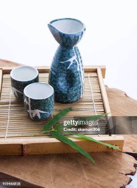 japanese sake traditional drink - sake stock pictures, royalty-free photos & images