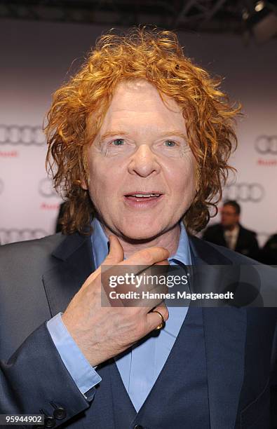 Musician Mick Hucknall attends the Audi Night at Hotel 'Zur Tenne' on January 22, 2010 in Kitzbuehel, Austria.