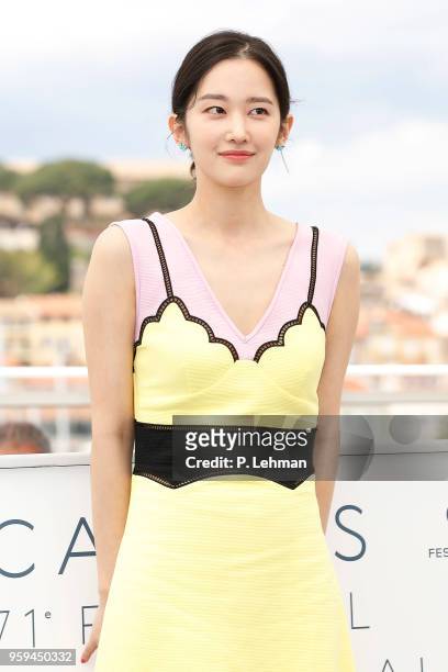 Jong-seo Jeon at the "Burning" photocall during the 71st Cannes Film Festival at the Palais des Festivals on May ZZZ, 2018 in Cannes, France.