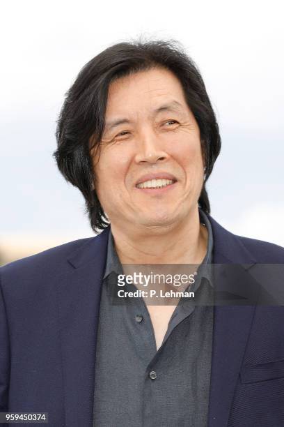 Chang-dong Lee at the "Burning" photocall during the 71st Cannes Film Festival at the Palais des Festivals on May ZZZ, 2018 in Cannes, France.