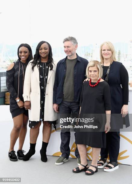 Actress Rayah Houston and her mother US executive producer Pat Houston, British director Kevin MacDonald, US producer Nicole David and US producer...