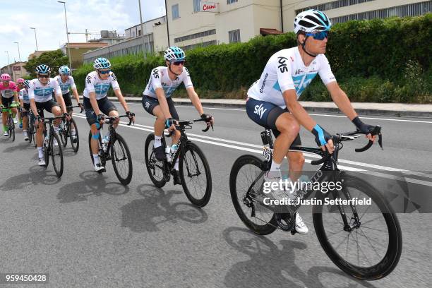 Vasil Kiryienka of Belarus / Salvatore Puccio of Italy / Christopher Froome of Great Britain / Wout Poels of The Netherlands / Christian Knees of...