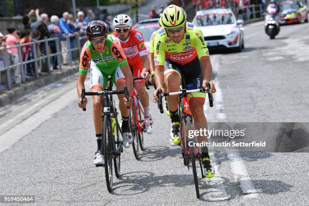 Manuel Senni of Italy and Team Bardiani CSF / Zhupa of Albania and Team Wilier Triestina-Selle Italia / Francesco Gavazzi of Italy and Team Androni...