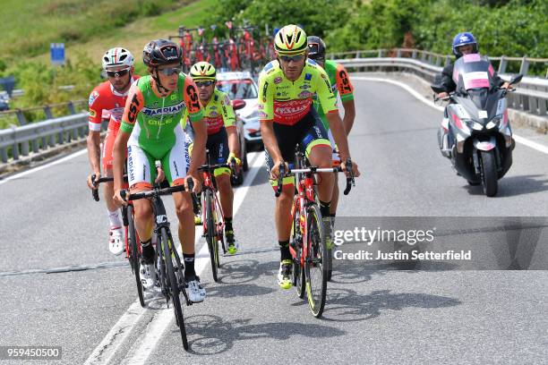 Manuel Senni of Italy and Team Bardiani CSF / Zhupa of Albania and Team Wilier Triestina-Selle Italia / Francesco Gavazzi of Italy and Team Androni...