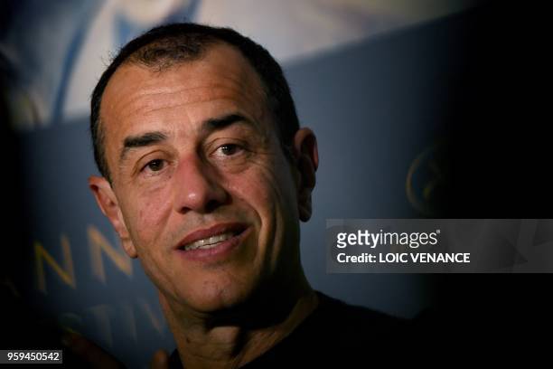 Italian director Matteo Garrone attends on May 17, 2018 a press conference for the film "Dogman" at the 71st edition of the Cannes Film Festival in...
