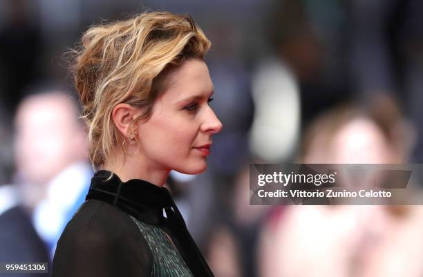 Elena Radonicich attends the screening of "Dogman" during the 71st annual Cannes Film Festival at Palais des Festivals on May 16, 2018 in Cannes,...