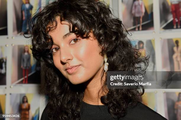 Model poses backstage ahead of the C/Meo Collective show at Mercedes-Benz Fashion Week Resort 19 Collections at Carriageworks on May 15, 2018 in...