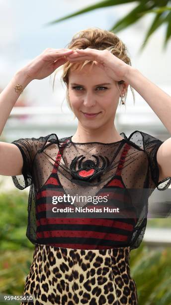 Actress Elena Radonicich attends the "In My Room" Photocall during the 71st annual Cannes Film Festival at Palais des Festivals on May 17, 2018 in...