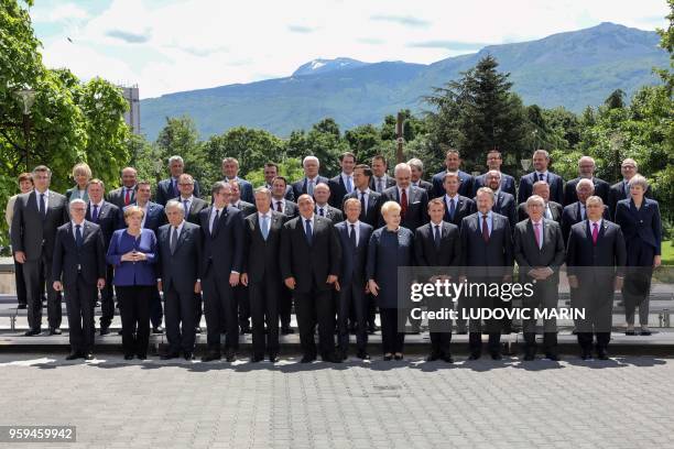 European heads of state and governments including German Chancellor Angela Merkel , Bulgarian Prime Minister Boiko Borissov , French President...