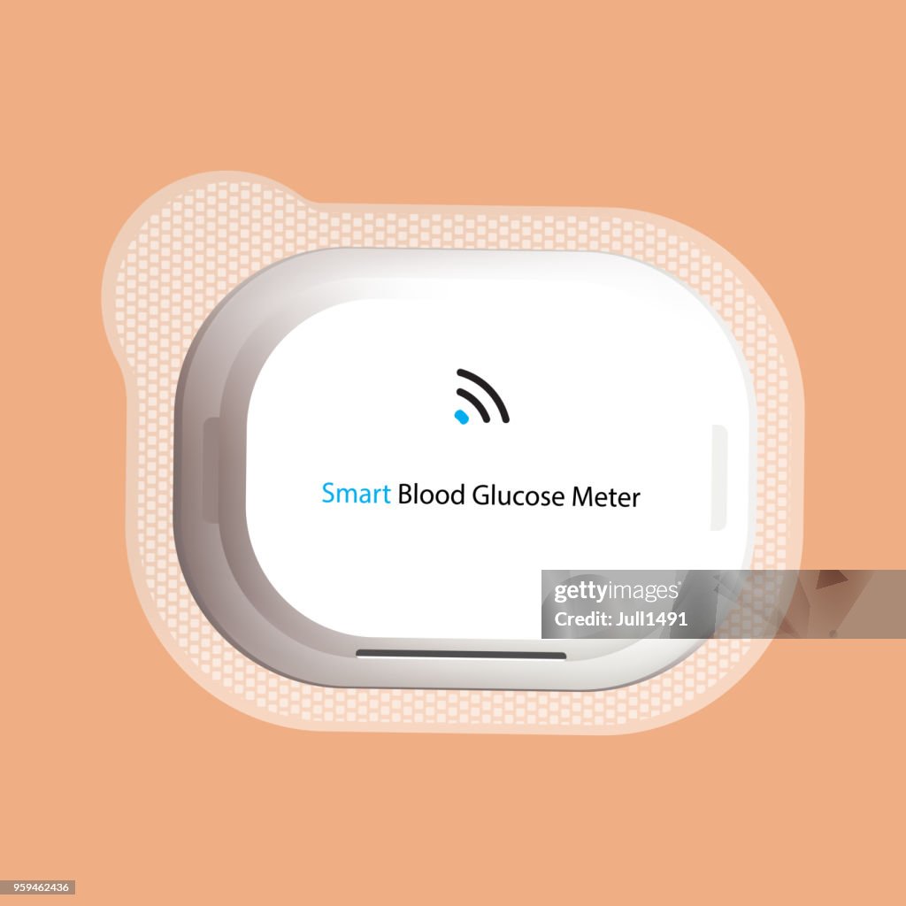 Moderne slimme glucose meter.
