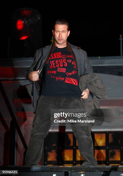 Stephen Baldwin is evicted this year's Celebrity Big Brother at Elstree Studios on January 22, 2010 in Borehamwood, England. .