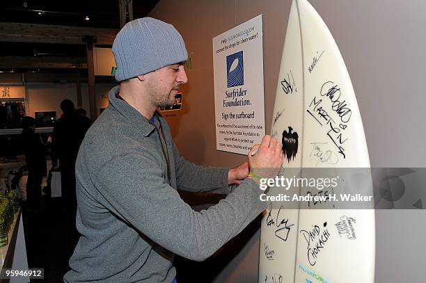 Aaron Rodgers with Brita FilterForGood during the 2010 Sundance Film Festival on January 22, 2010 in Park City, Utah.