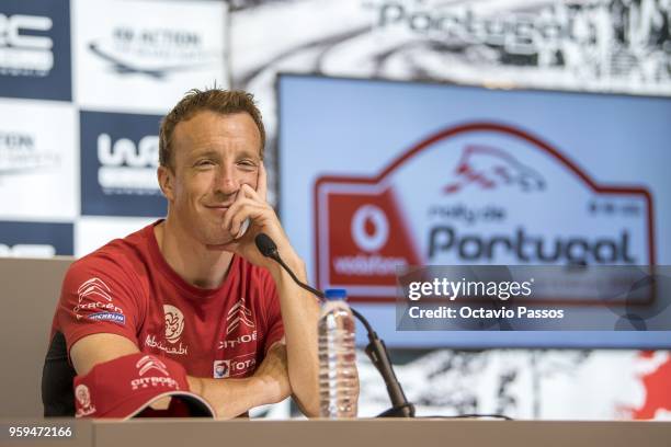 Kris Meeke of Great Britain during the press conference of the WRC Portugal on May 17, 2018 in Porto, Portugal.