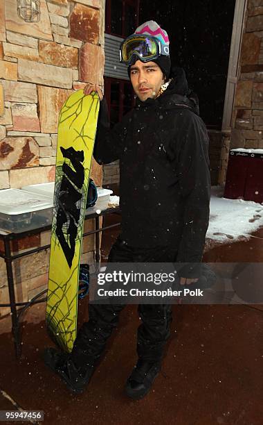 Actor Adrian Grenier attends the "Learn to Ride" Snowboard event presented by Oakley on January 22, 2010 in Park City, Utah.