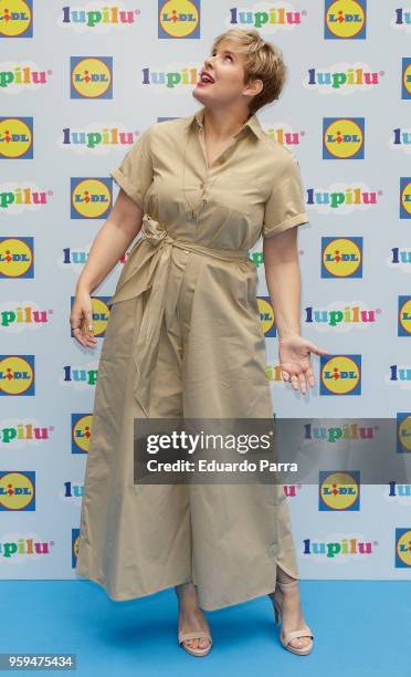 Presenter Tania Llasera attends the 'Lupilu by Lidl' photocall at El jardin de Recoletos hotel on May 17, 2018 in Madrid, Spain.