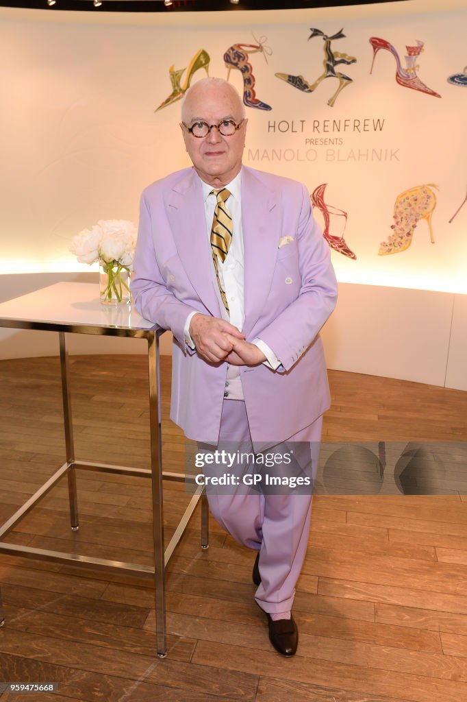 Manolo Blahnik Personal Appearance At Holt Renfrew Bloor Street