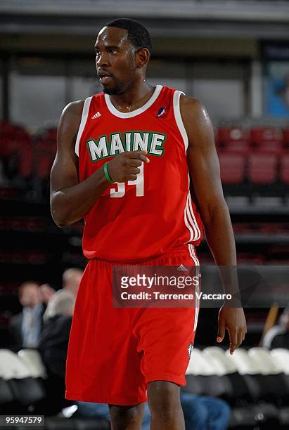 Noel Felix of the Maine Red Claws walks up court during the game against the Sioux Falls Skyforce in the 2010 D-League Showcase at Qwest Arena on...