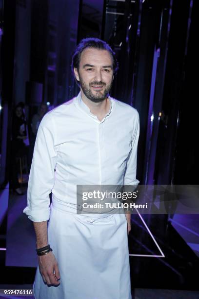 Paris, France - April 10, 2018 - The Akillis Jewelery House celebrated its 10th anniversary at the Palais de Chaillot. The chef Cyril LIGNAC.