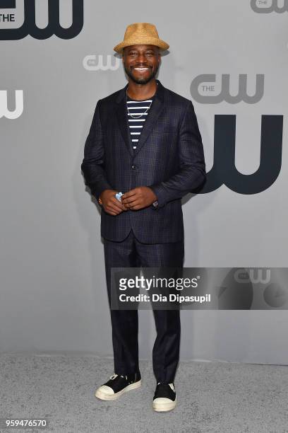Actor Taye Diggs attends the 2018 CW Network Upfront at The London Hotel on May 17, 2018 in New York City.