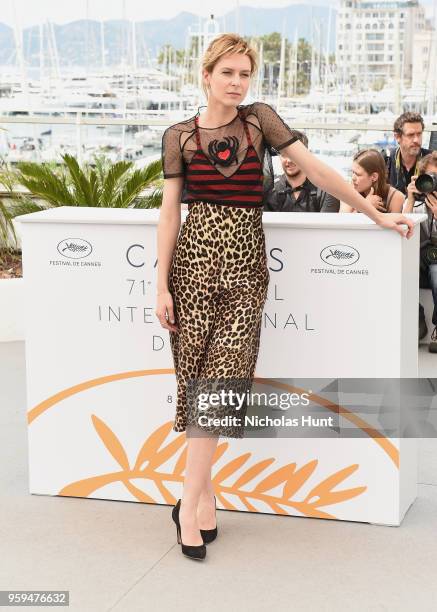 Italian actress Elena Radonicich attends the "In My Room" Photocall during the 71st annual Cannes Film Festival at Palais des Festivals on May 17,...