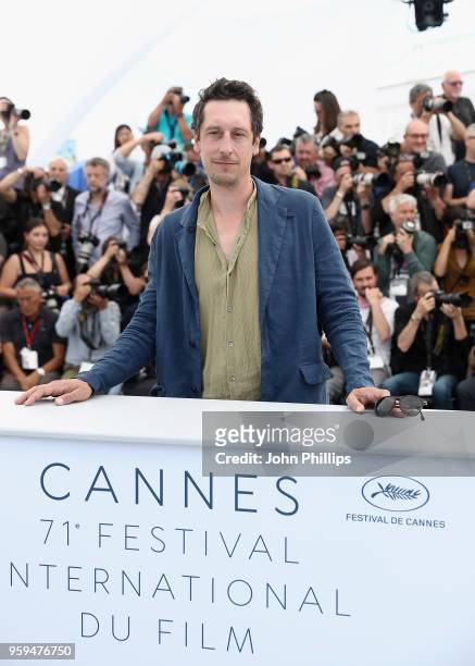 Actor Hans Low attends the "In My Room" Photocall during the 71st annual Cannes Film Festival at Palais des Festivals on May 17, 2018 in Cannes,...
