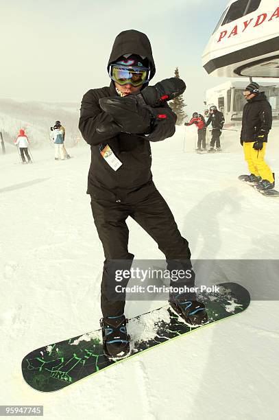 Actor Adrian Grenier attends the "Learn to Ride" Snowboard event presented by Oakley on January 22, 2010 in Park City, Utah.