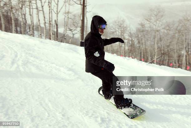 Actor Adrian Grenier attends the "Learn to Ride" Snowboard event presented by Oakley on January 22, 2010 in Park City, Utah.