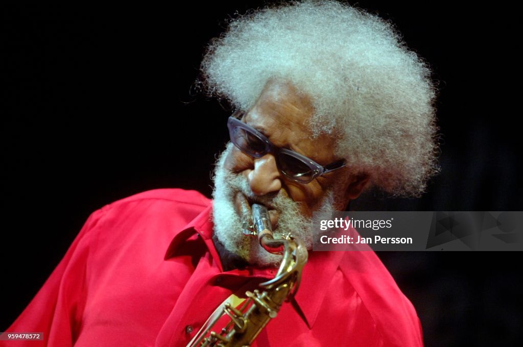 American jazz tenor saxophonist Sonny Rollins performing at The Royal