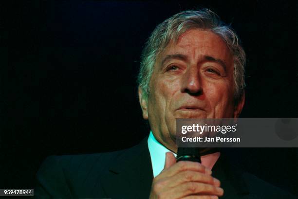 American singer Tony Bennett performing in Tivoli Gardens, Copenhagen, Denmark, July 2000.