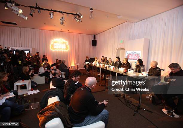 Sundance Film Festival Director John Cooper, David Strathairn, Elizabeth Redleaf, Jon Hamm, Jeffrey Friedman, James Franco, Rob Epstein, Christine...