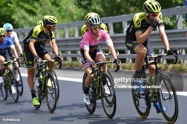 Sam Bewley of New Zealand and Team Mitchelton-Scott / Simon Yates of Great Britain and Team Mitchelton-Scott Pink Leader Jersey / during the 101st...