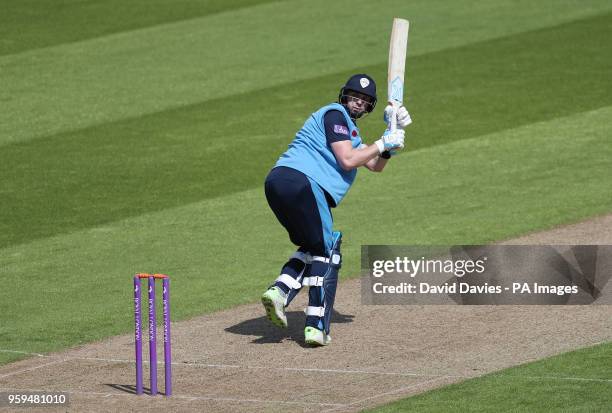 Derbyshire's Billy Godleman during the Royal London One Day Cup match at Edgbaston, Birmingham.