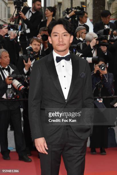 Chang Chen attends the screening of 'Burning' during the 71st annual Cannes Film Festival at Palais des Festivals on May 16, 2018 in Cannes, France.