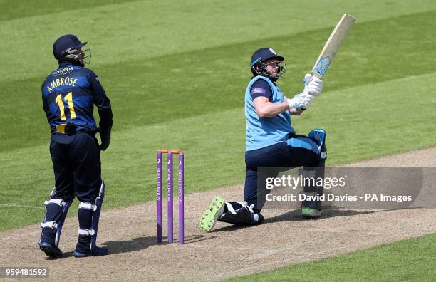 Derbyshire's Billy Godleman during the Royal London One Day Cup match at Edgbaston, Birmingham.