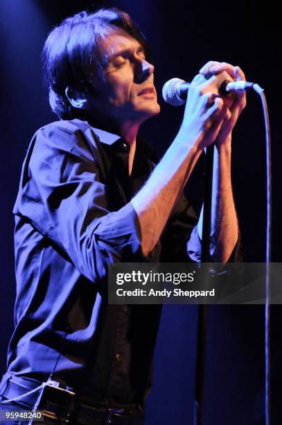 Brett Anderson performs at Shepherds Bush Empire on January 22, 2010 in London, England.