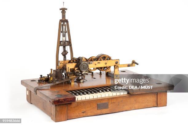 Hughes type telegraph built by Clemente Diena and C, Turin. Italy, 19th century.