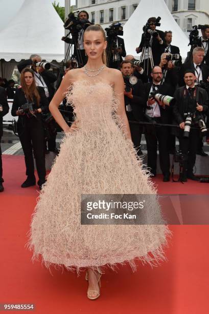 Guest attends the screening of 'Burning' during the 71st annual Cannes Film Festival at Palais des Festivals on May 16, 2018 in Cannes, France.