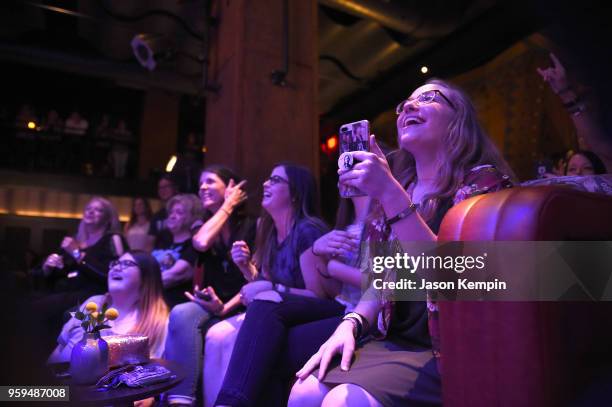 Audience members are seen during A Songwriters Round Benefiting City Of Hope at Analog at the Hutton Hotel on May 16, 2018 in Nashville, Tennessee.