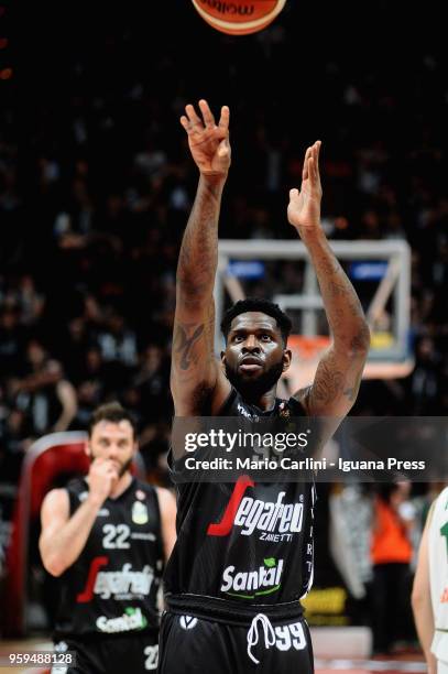 Jamil Wilson of Segafredo in action during the LBA LegaBasket match between Virtus Segafredo Bologna and Scandone Sidigas Avellino at PalaDozza on...