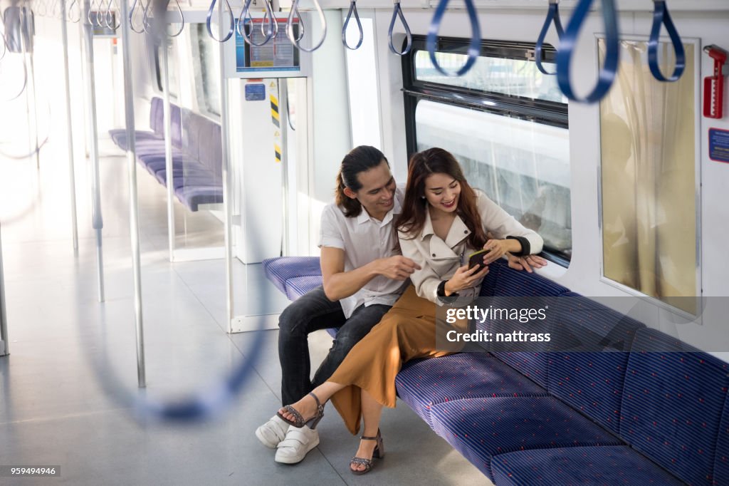 Travelling on the local train