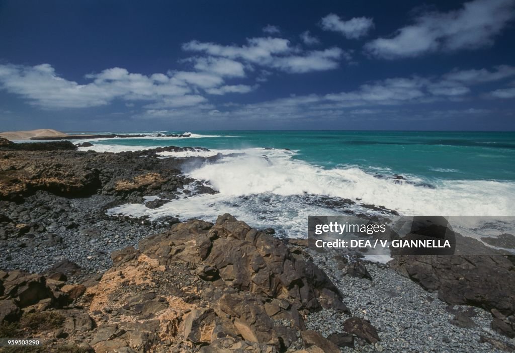 Rocky coast near Sal Rei, Boa Vista Island