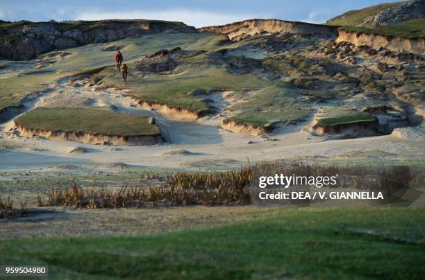 Dunes at Silver Strand, County Mayo, Ireland.