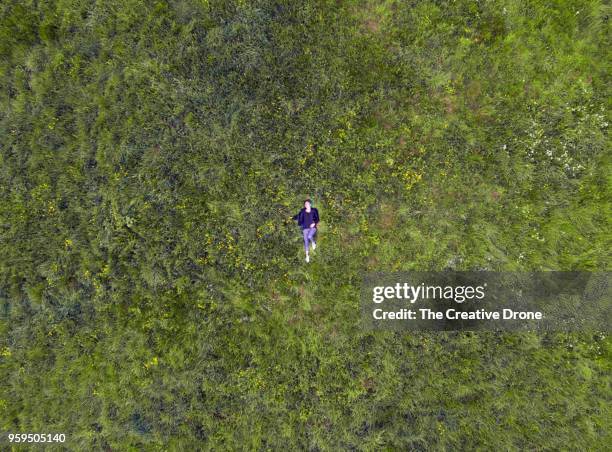 solitude of nature - lying down stockfoto's en -beelden