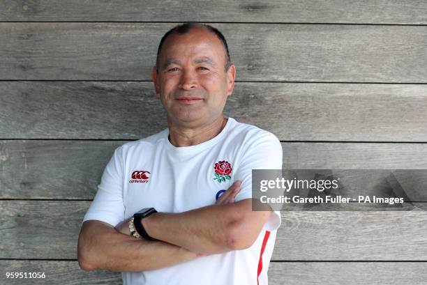 England head coach Eddie Jones during the press conference at the Brighton Marina.