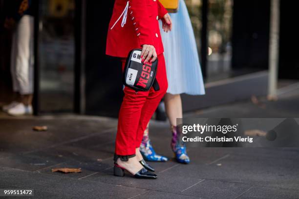 Guest during Mercedes-Benz Fashion Week Resort 19 Collections at Carriageworks on May 17, 2018 in Sydney, Australia.