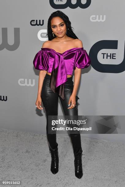 China Anne McClain attends the 2018 CW Network Upfront at The London Hotel on May 17, 2018 in New York City.