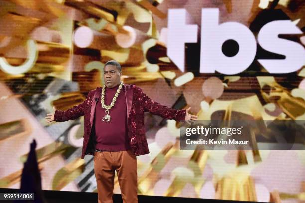Tracy Morgan of TBS' The Last O.G. Speaks onstage during the Turner Upfront 2018 show at The Theater at Madison Square Garden on May 16, 2018 in New...