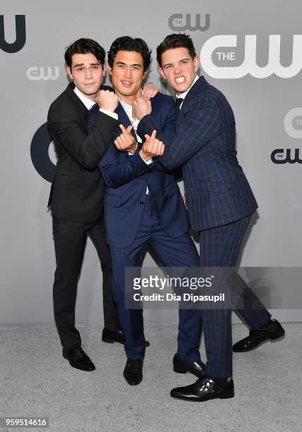 Apa, Charles Melton and Casey Cott attend the 2018 CW Network Upfront at The London Hotel on May 17, 2018 in New York City.