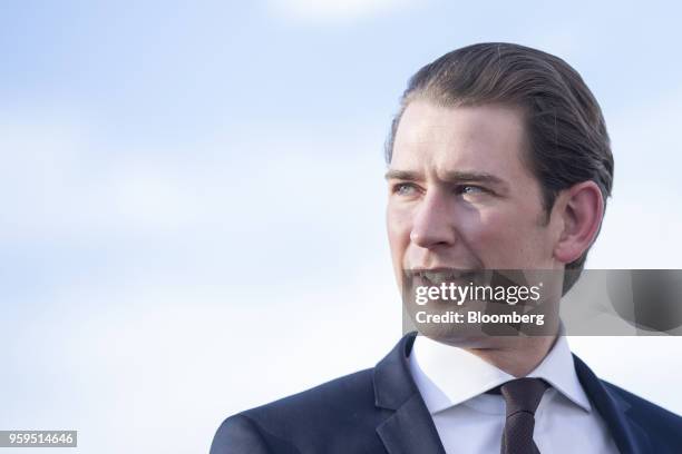 Sebastian Kurz, Austria's chancellor, arrives for an informal dinner at Sofia Tech Park in Sofia, Bulgaria, on Wednesday, May 16, 2018. EU leaders...